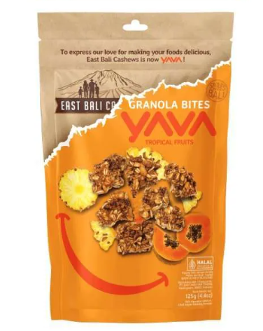 Yava Granola Bites Tropical Fruits 125gr