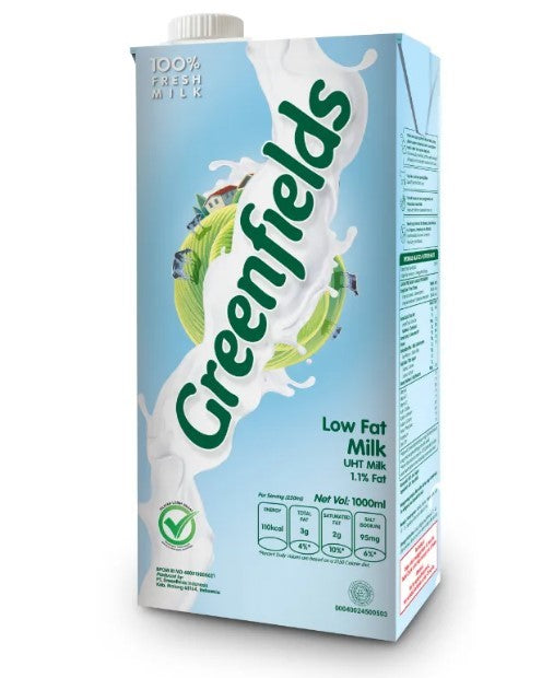 Greenfields UHT Low Fat 950ml