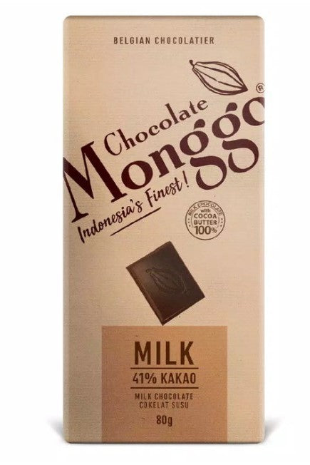 Monggo Milk Chocolate 41% 80gr