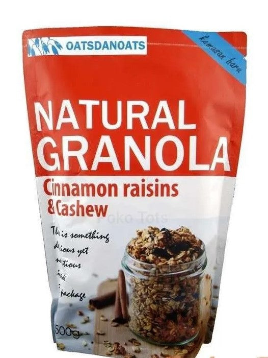 Natural Granola Cinnamon Raisins & Cashew 500gr